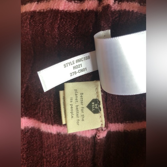 NEW Madewell Women’s Long Sleeve Pullover Stripped Wool Soft Sweater Size M - Picture 15 of 16